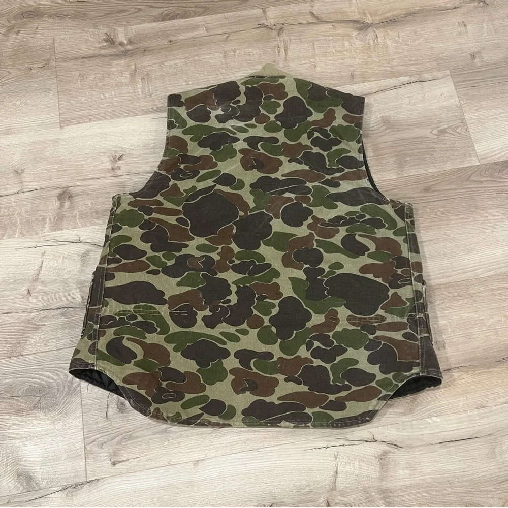 VINTAGE Men’s Carhartt Camo Vest - Picture 4 of 5